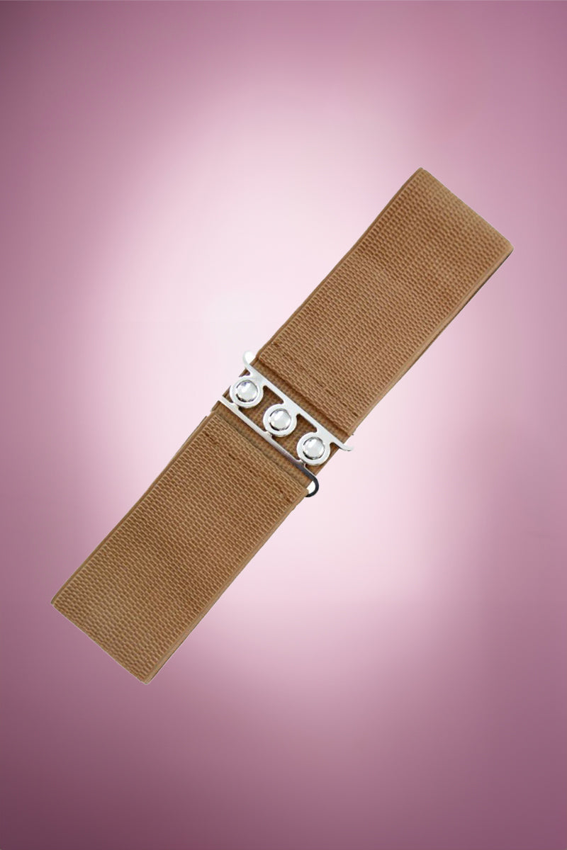 Prunella Plain Belt - Light Brown