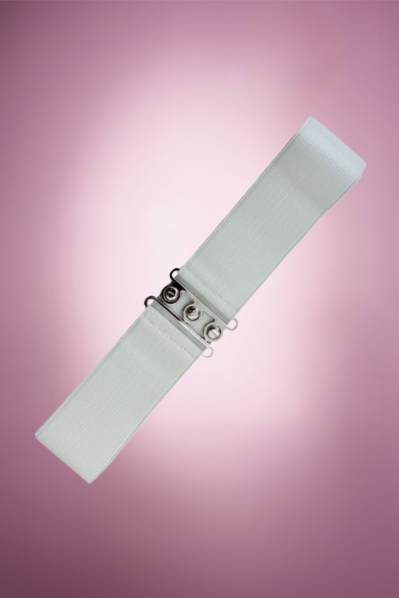 Prunella Plain Belt - White