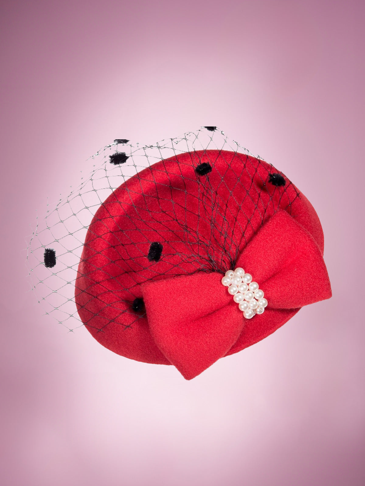 Seonaid Fascinator - Red