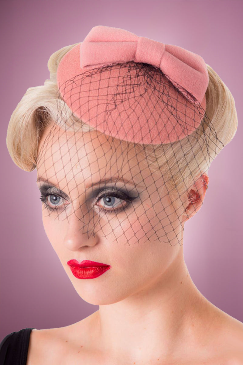 Sophia Fascinator - Baby Pink
