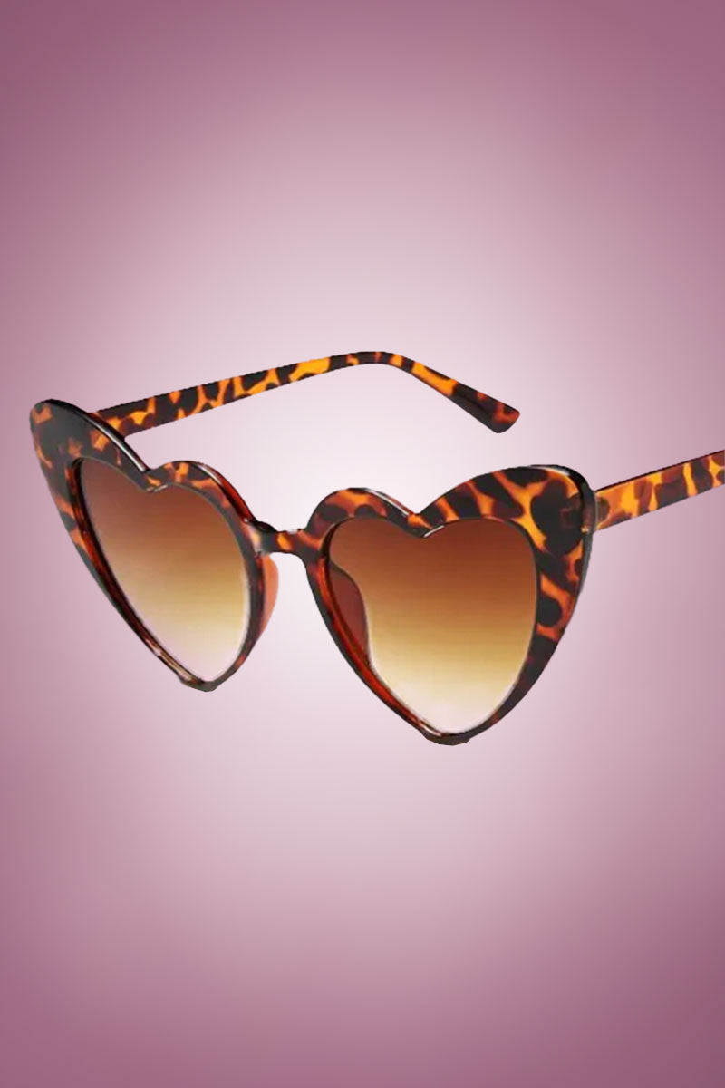 Tortoiseshell Heart Sunnies