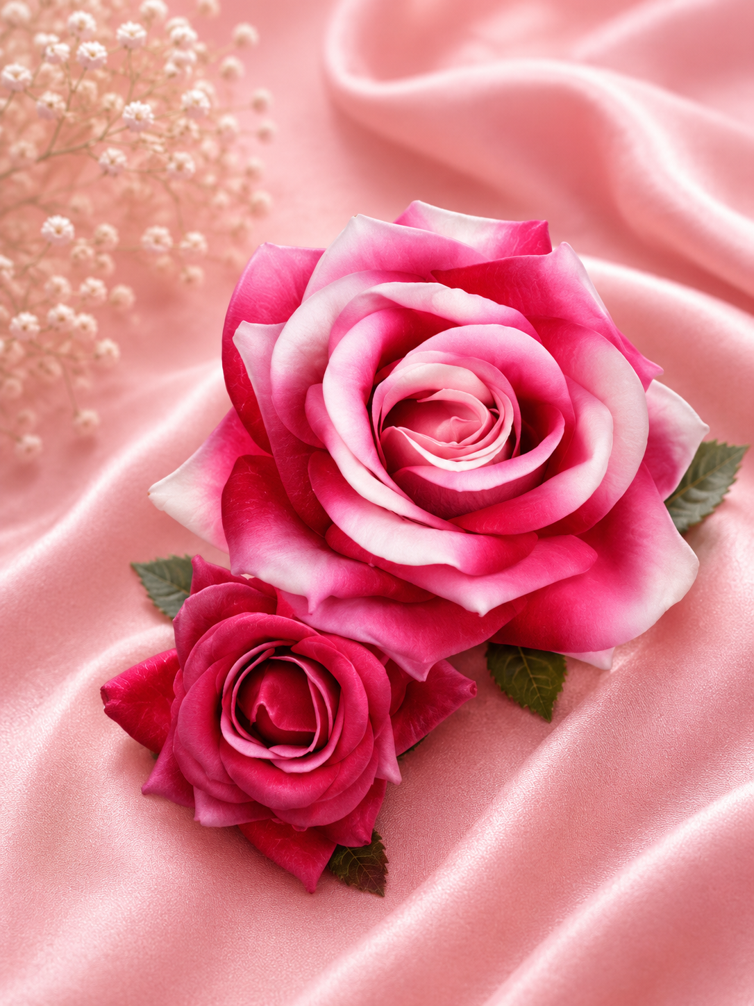 Double Hair Flower in Pink