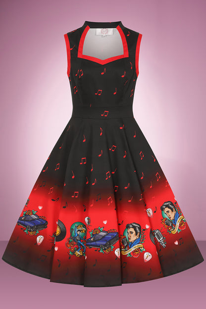 TCB Elvis Swing Dress