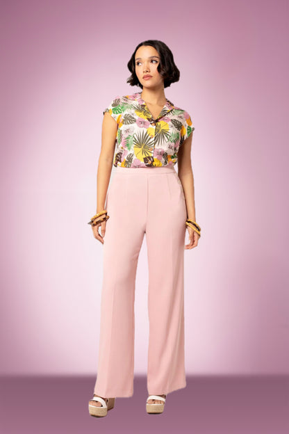 Gigi Swing Trouser Pant in Pink