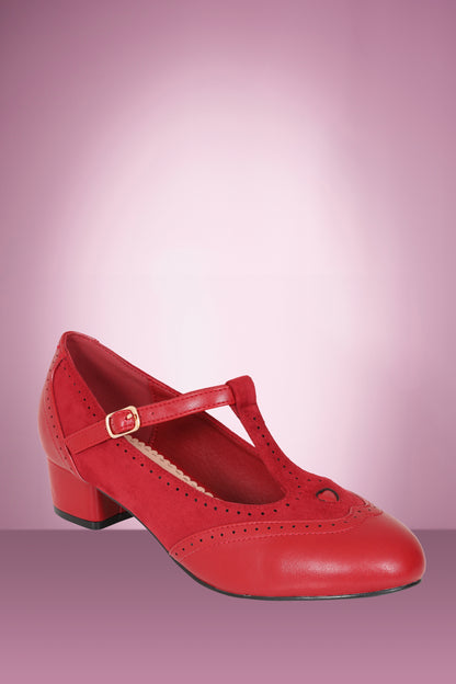 Betty Brogues Red PRE ORDER