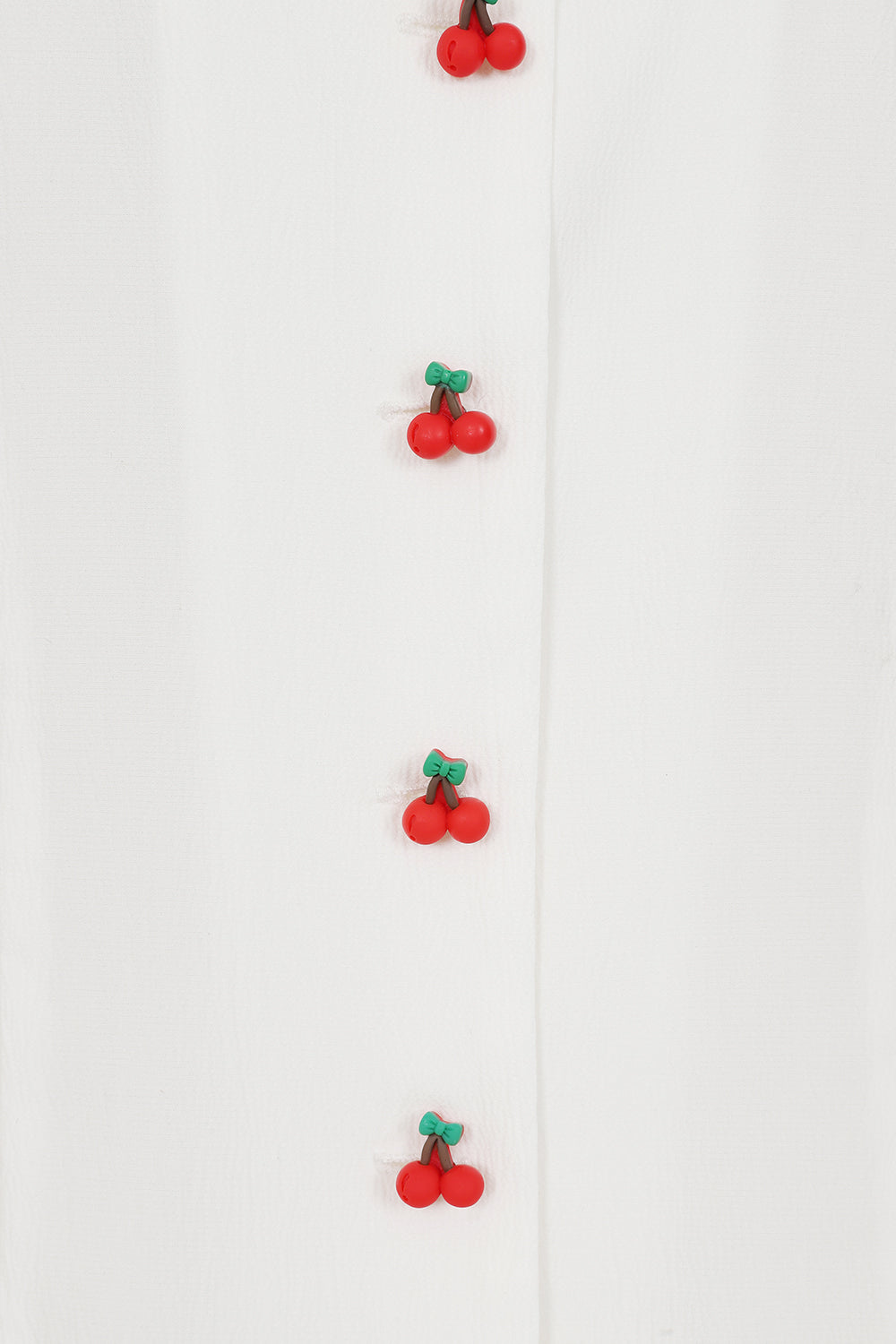 Cherry Pie Blouse in White