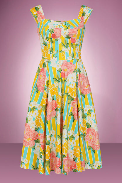 Tammie Tropical Swing Dress