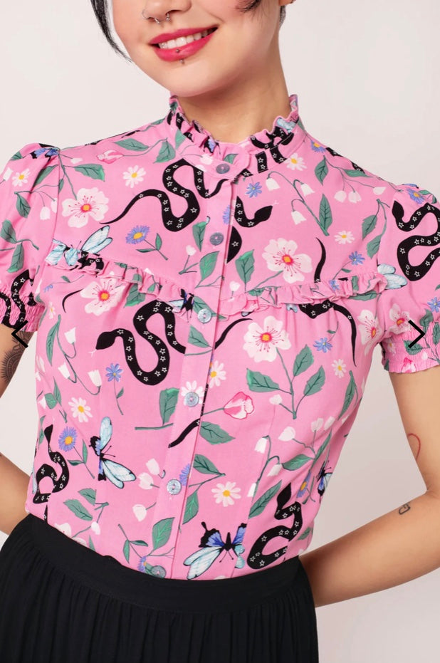 Sassy Snake Blouse