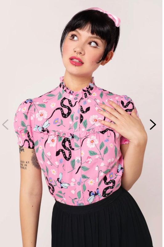 Sassy Snake Blouse