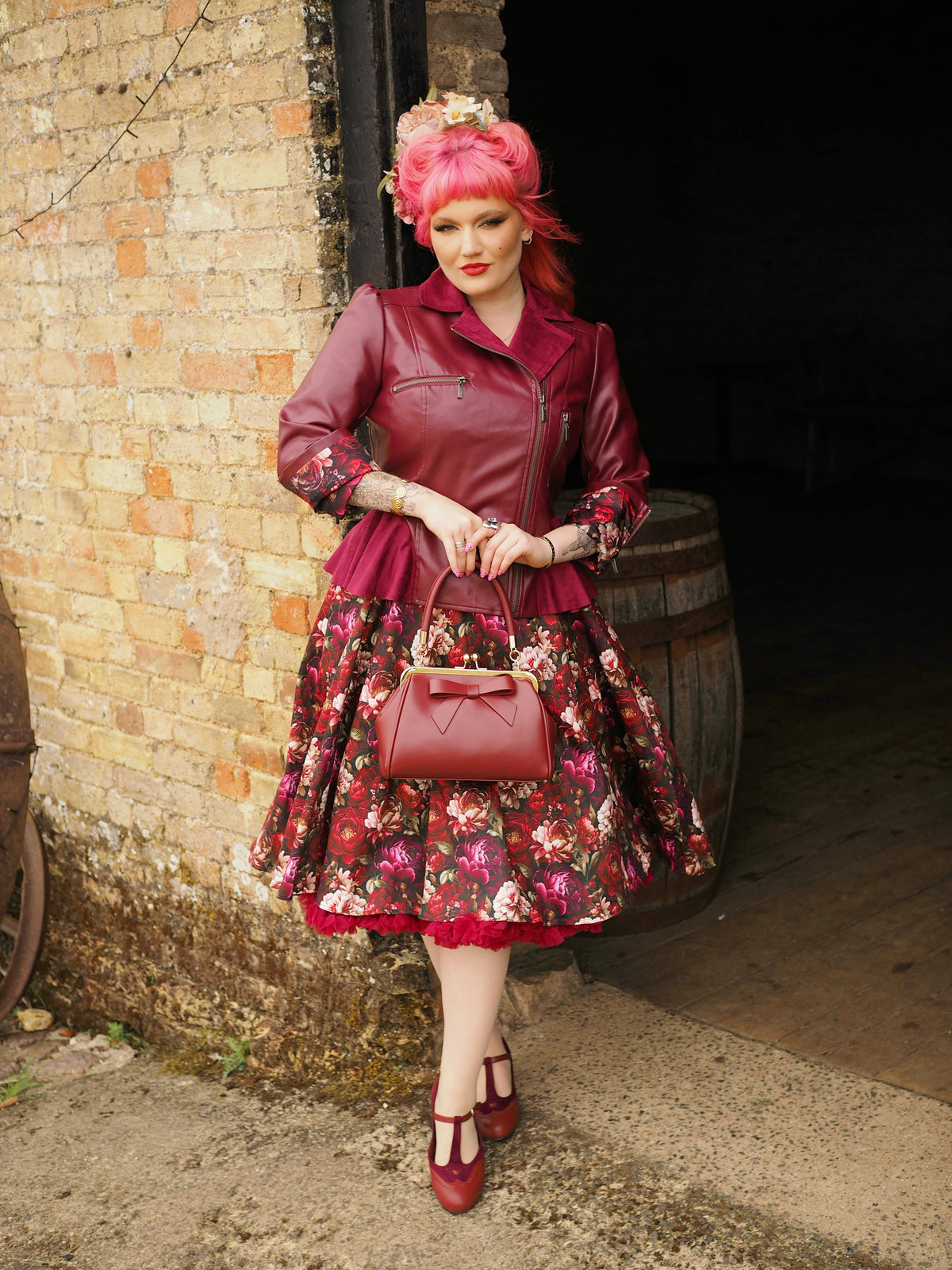 Rizzo Jacket in burgundy