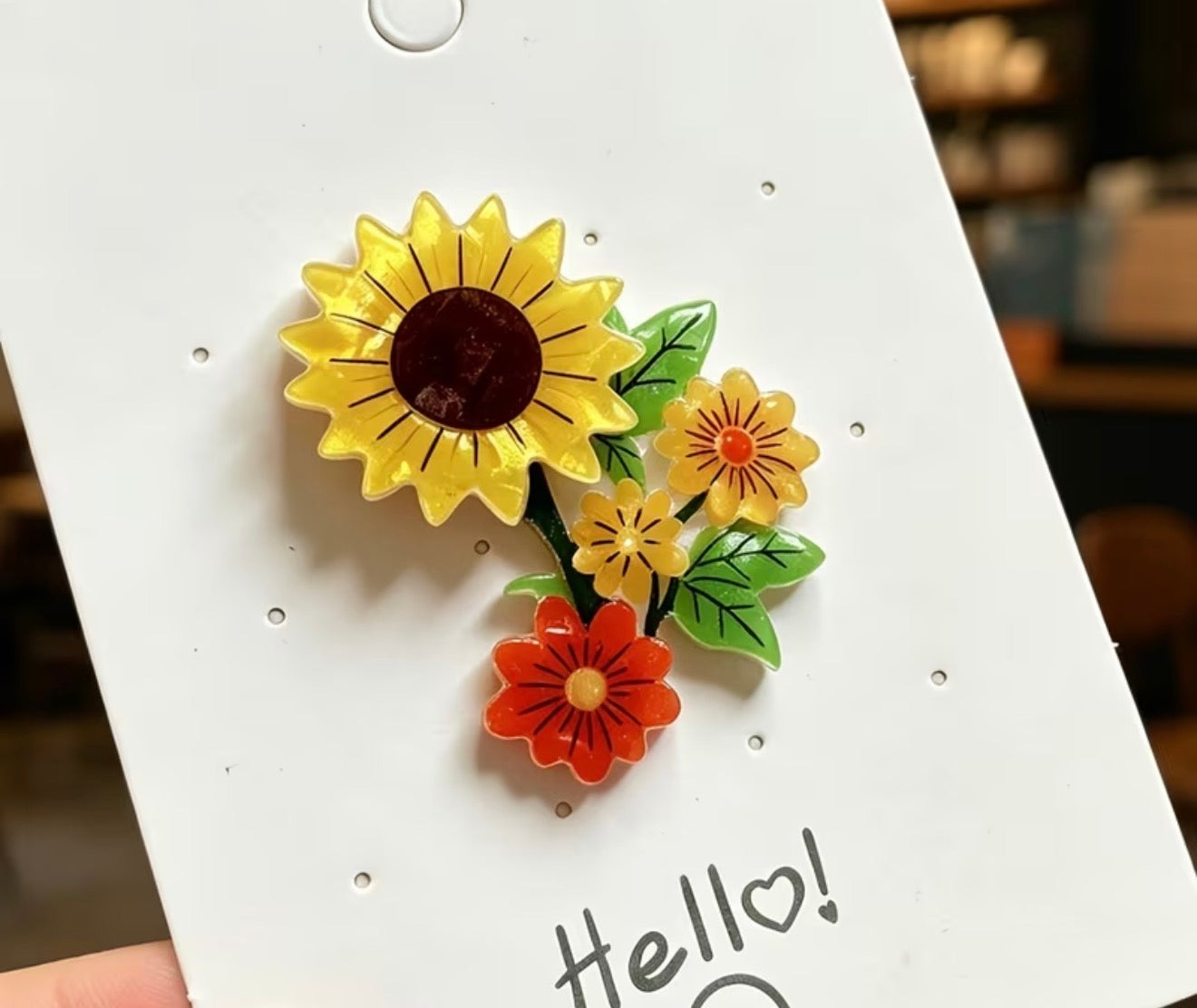 Sunflower Brooch