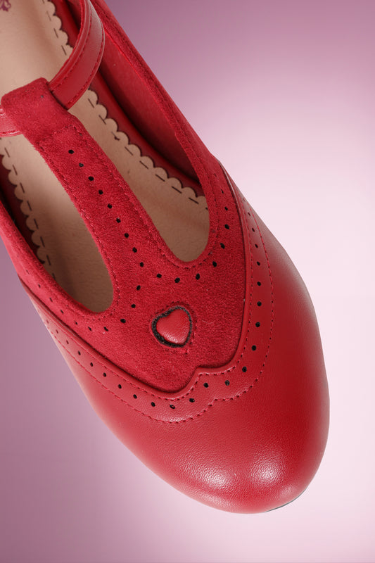 Betty Brogues Red PRE ORDER