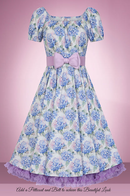 Heide Hydrangea Swing Dress