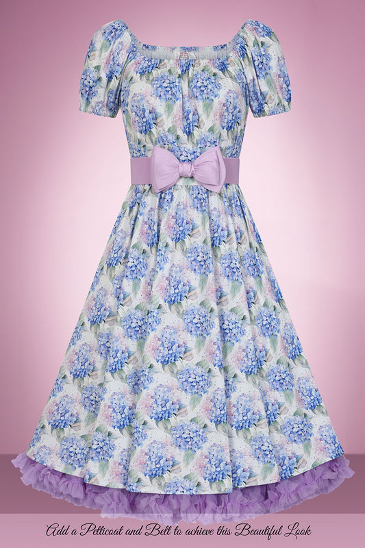 Heide Hydrangea Swing Dress