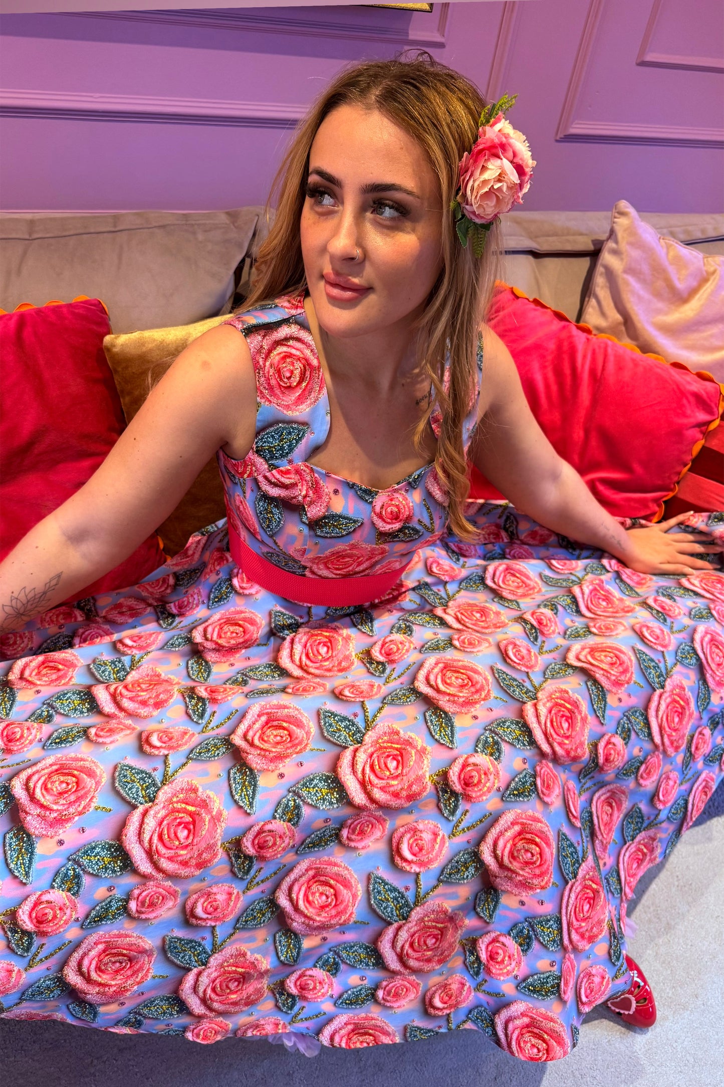 Sugar Flower Swing Dress