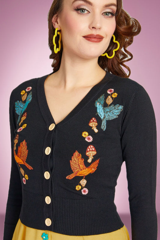 Take Flight Cardi in Black