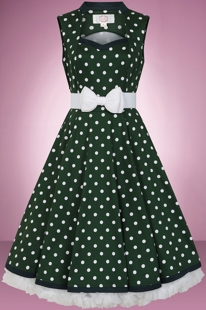 Purdy Polka Swing Dress