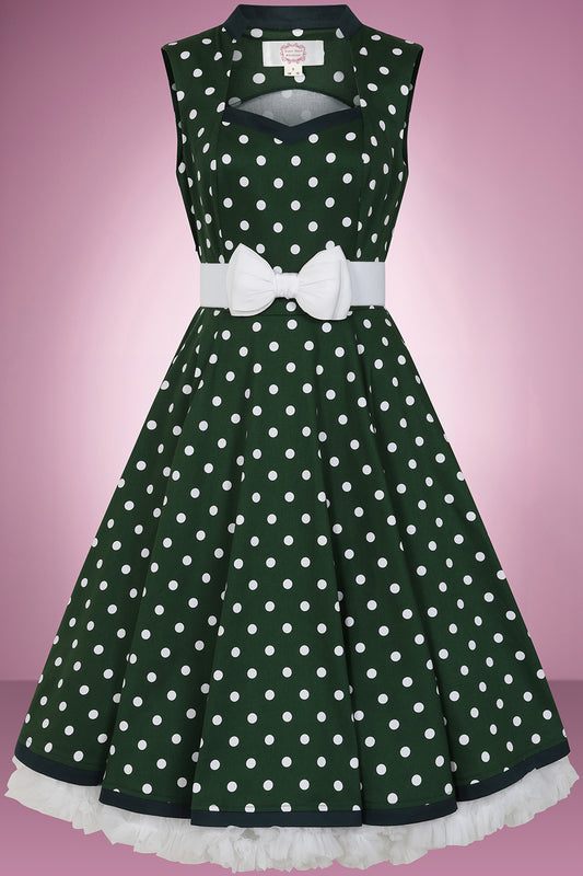 Purdy Polka Swing Dress