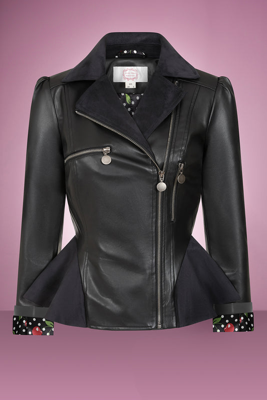 Rizzo Jacket with Cherry Lining