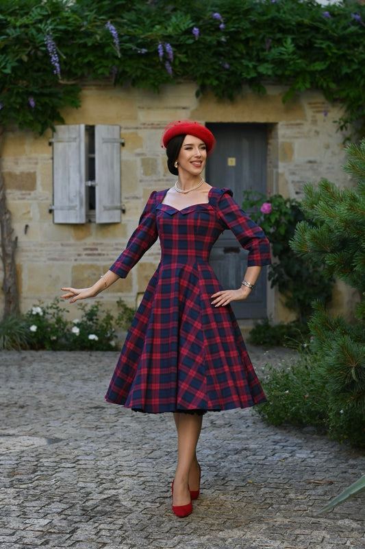 Trudy Tartan Teaser Swing Dress