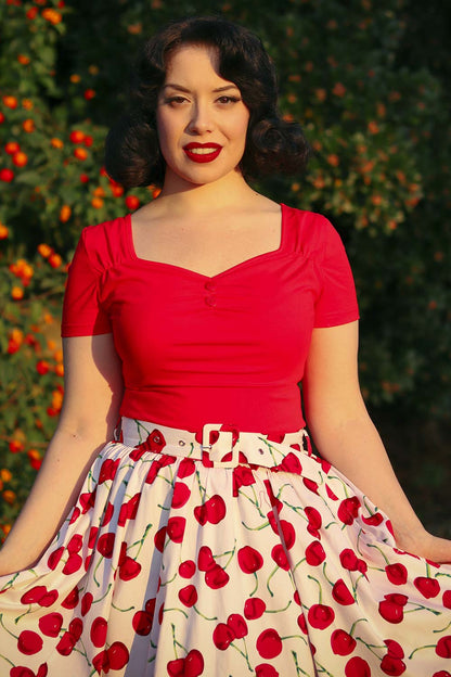Darcie Top in Red