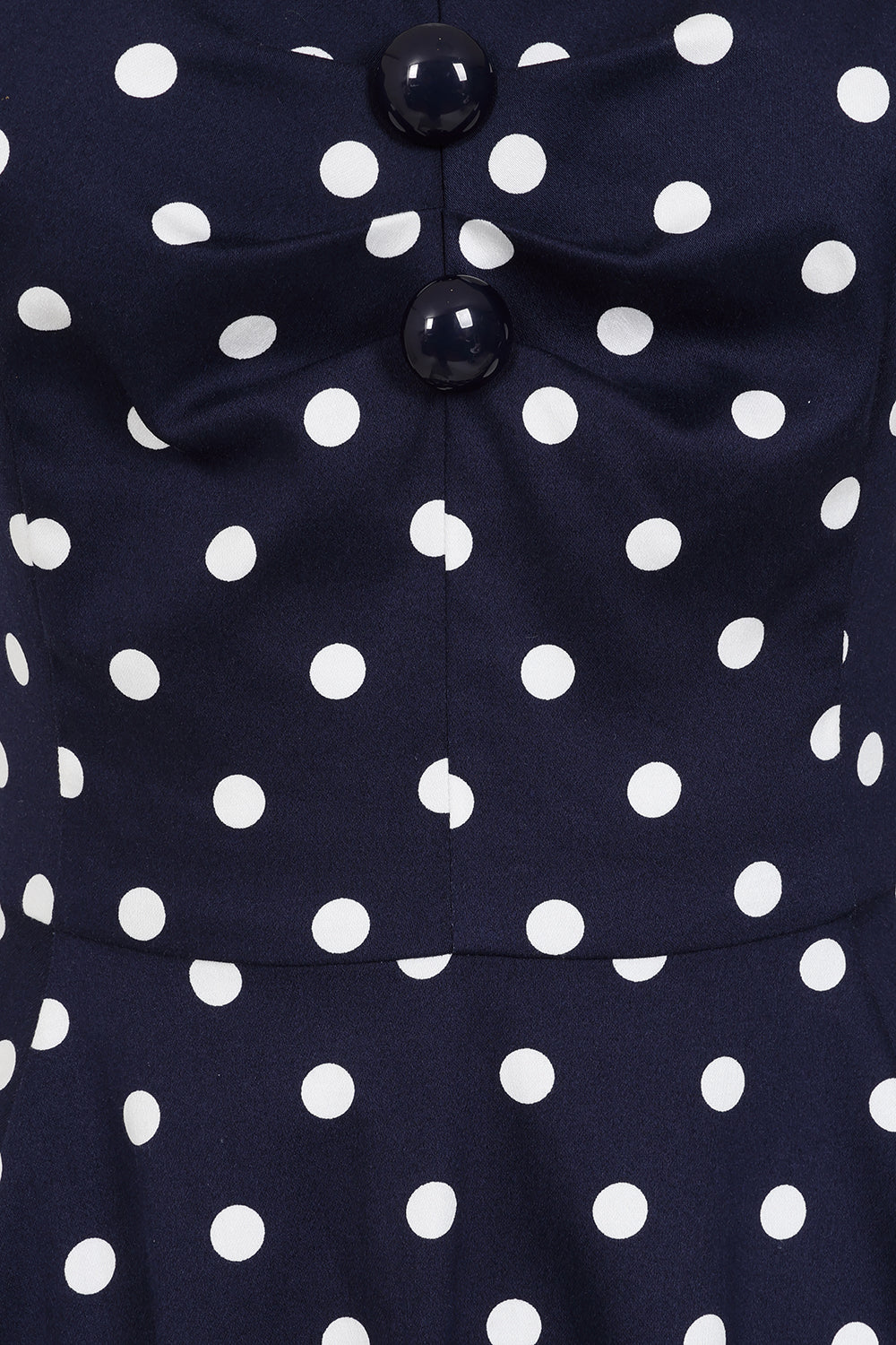 Liberty Navy Polka Dot Swing Dress