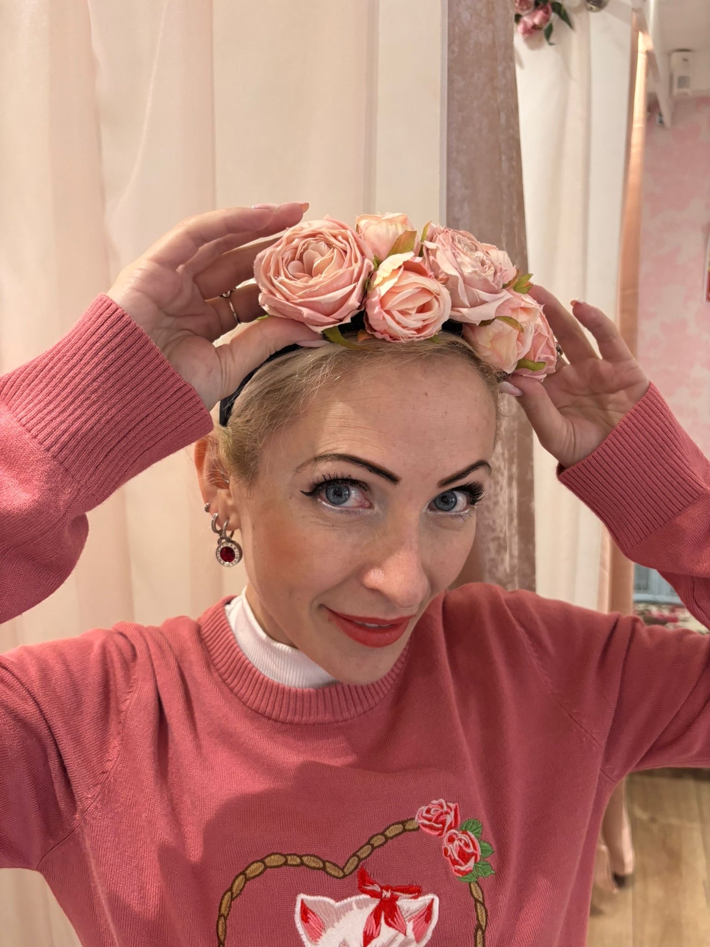 Flower Crown Peach Apricot