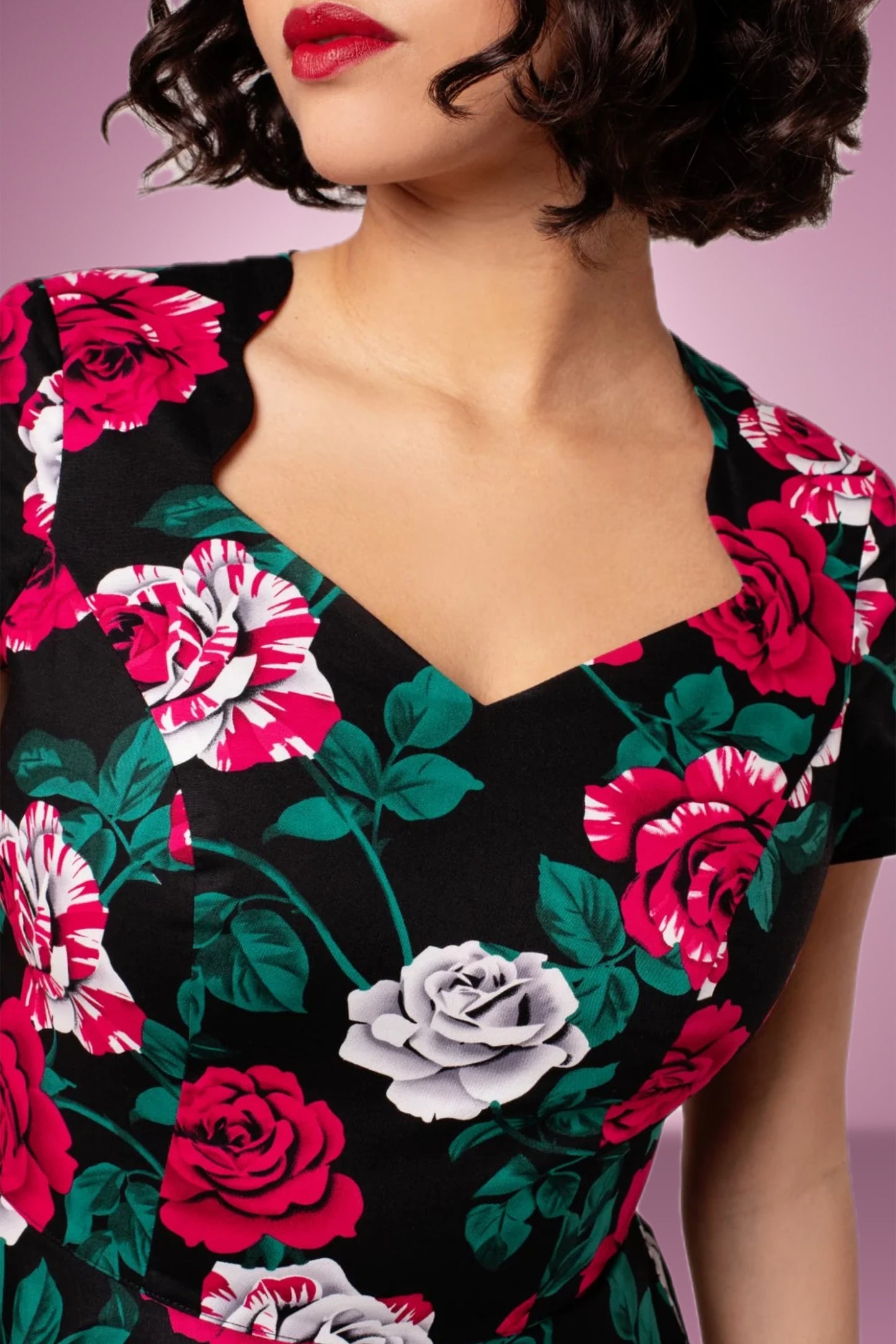 Paint Me Roses Swing Dress
