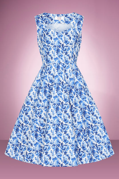 Bunny Belle Blue Swing Dress