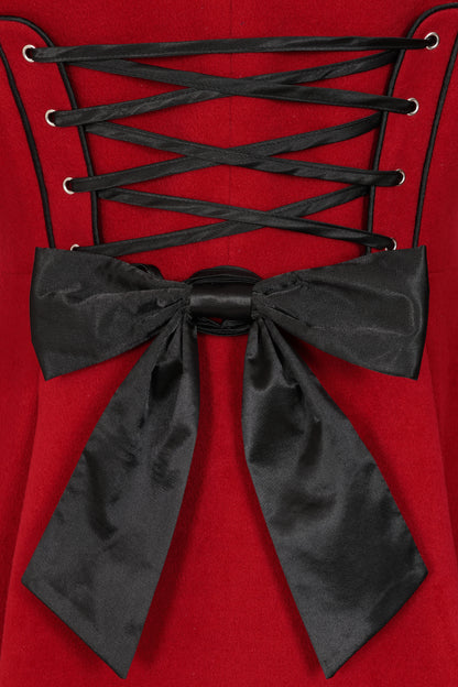 Forbidden Romance Embroidered Swing Coat and Cape PRE ORDER