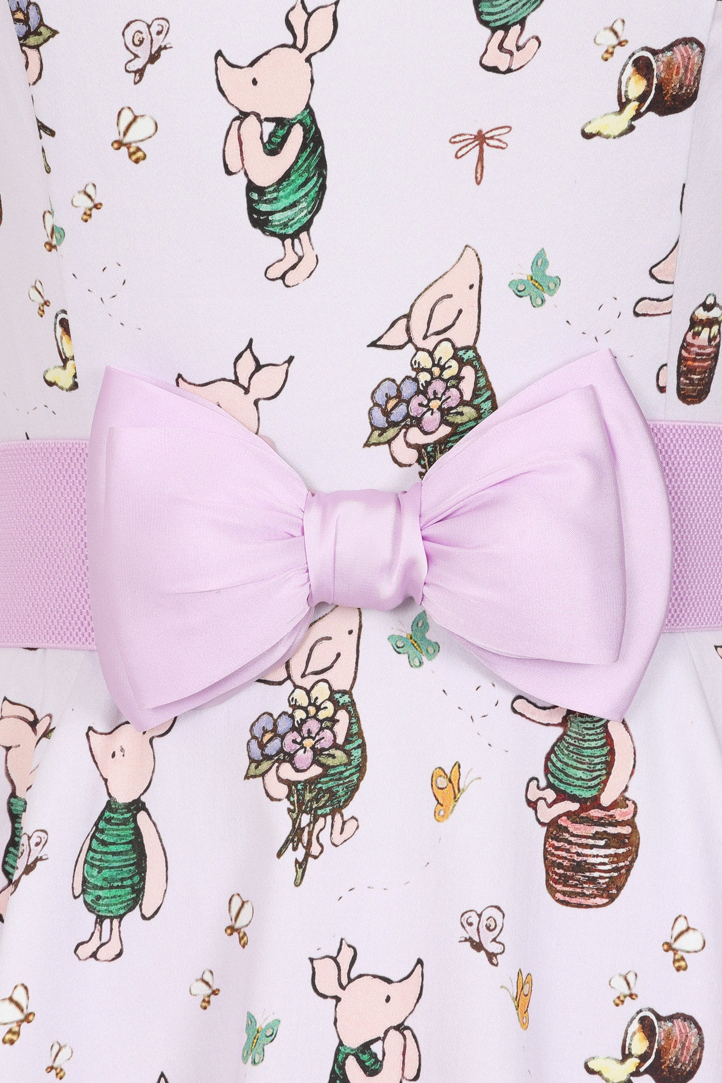 Lavender Piglet Swing Dress