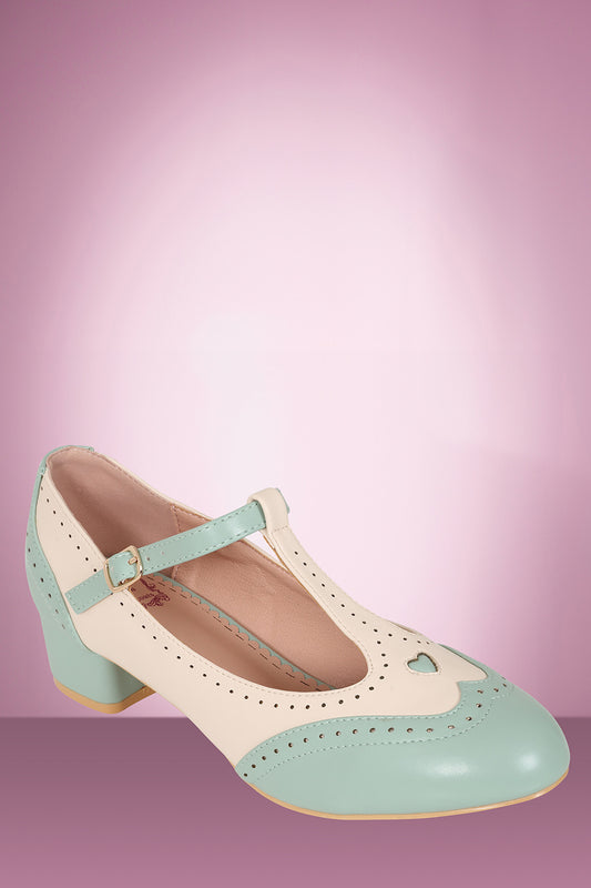 Betty Brogues in Sage PRE ORDER