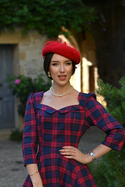 Trudy Tartan Teaser Swing Dress