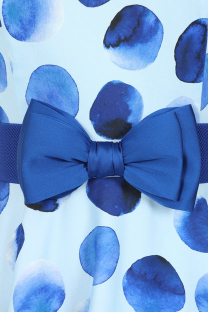 Watercolour Polka Swing Dress