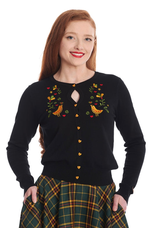 Birdy Birdy Cardi in Black