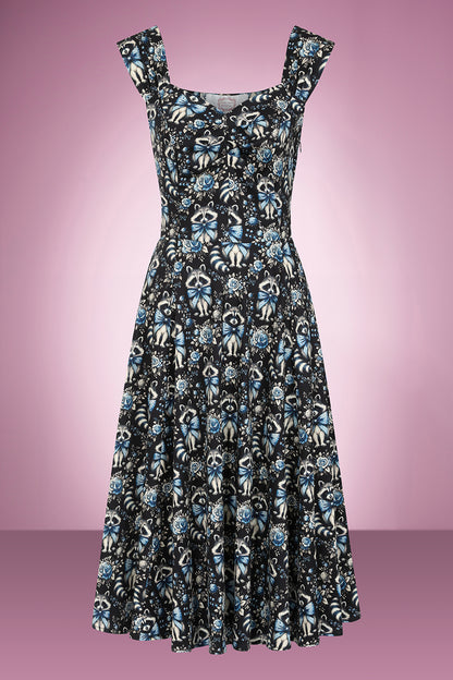 Racoon Romance Swing Dress