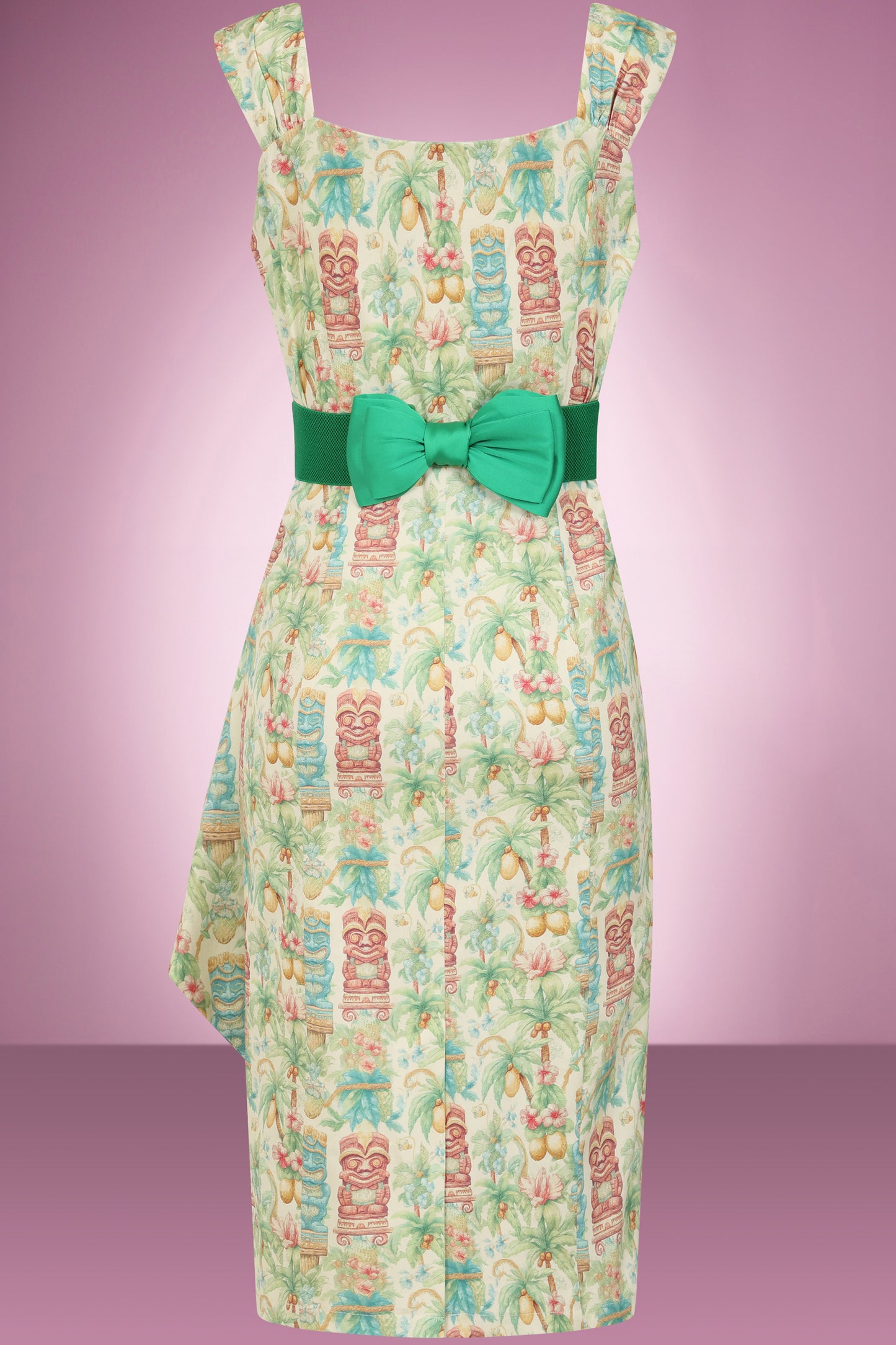 Tiki Waterfall Wiggle Dress