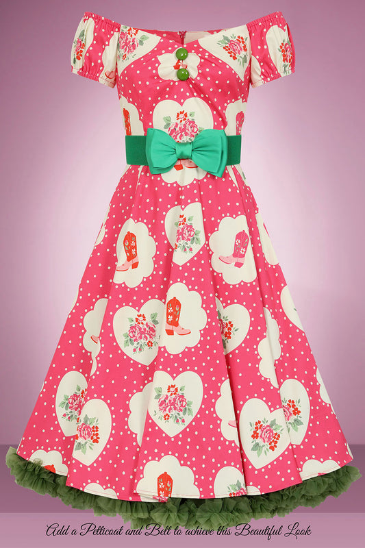 Hearts “N” Boots Swing Dress PRE ORDER