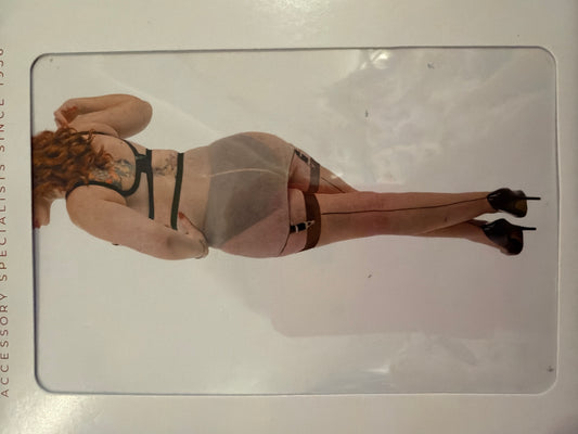 Seamed stockings, Champagne with coffee Seam (size 8-14)