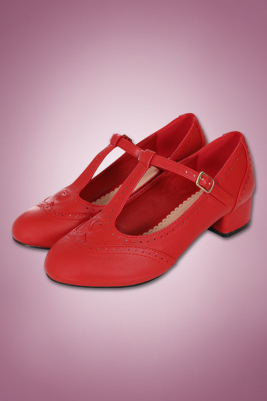 Betty Brogues Red