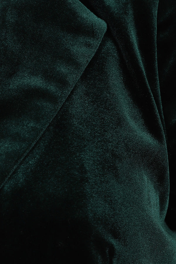 Forest Green Vivienne Velvet Bolero Close-up of Detail