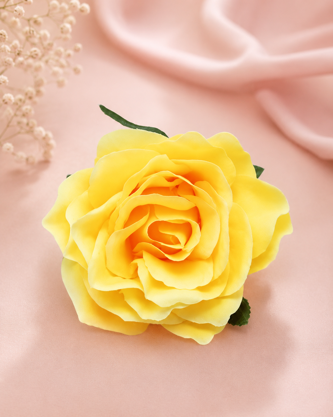 Hair Flower in Yellow
