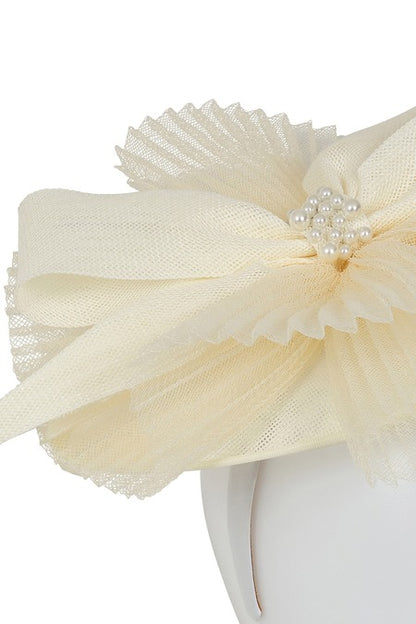 Eliza Fascinator - Ivory
