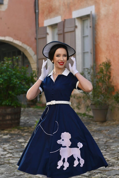 Poodle Parade Swing Dress