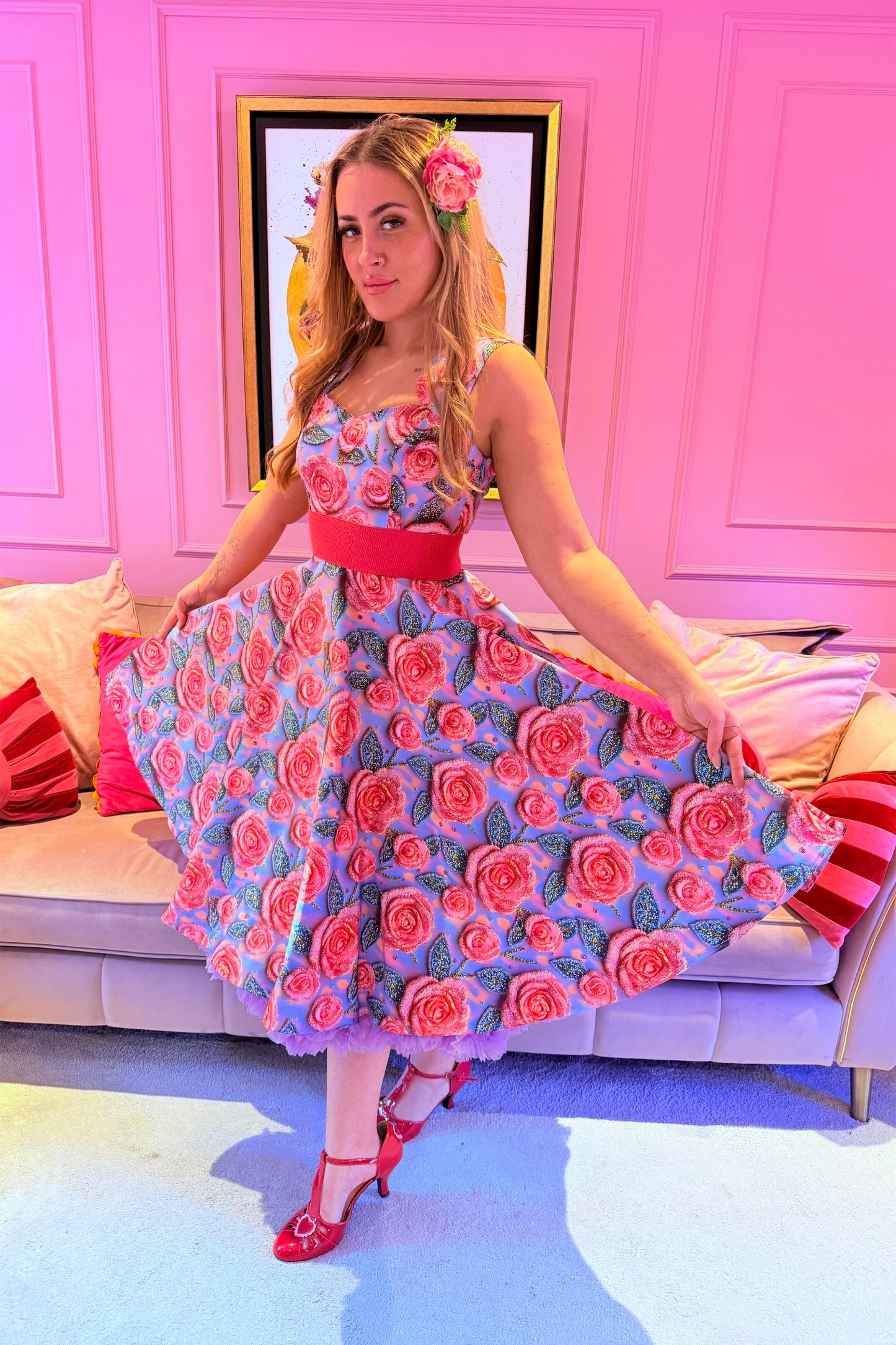 Sugar Flower Swing Dress