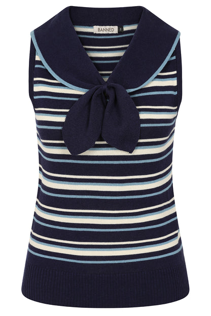 Nora Striped Knit Top