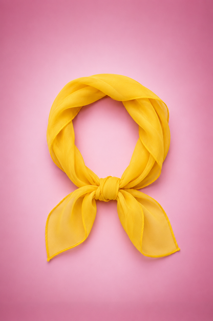 Haifa Head and Neck Scarf in Yellow