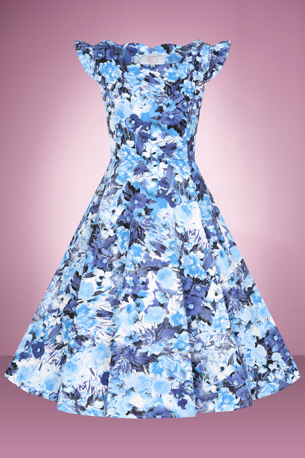 Betty Swing Dress Pocket Watch and Petticoats