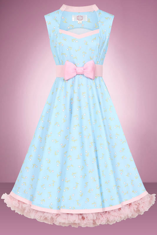 Spring Ditsy Swing Dress