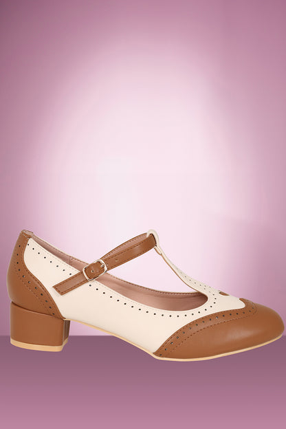 Betty Brogues in Tan Brown PRE ORDER